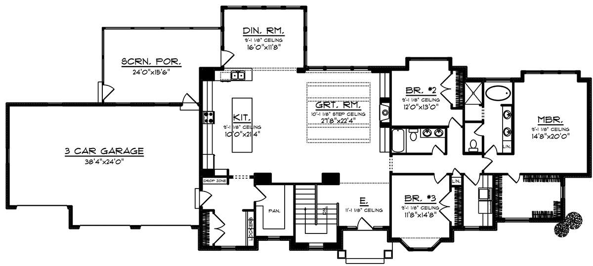 Main Floor  for House Plan #1020-00016