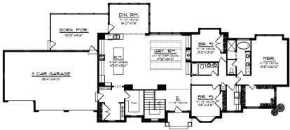 Main Floor  for House Plan #1020-00016