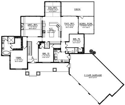 Main Floor  for House Plan #1020-00017
