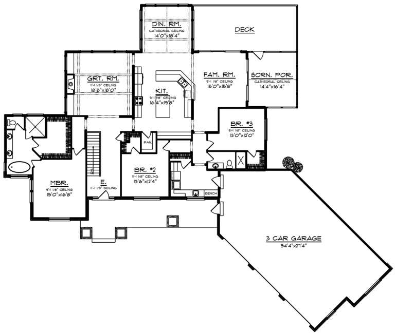 House Plan House Plan #19991 Drawing 1