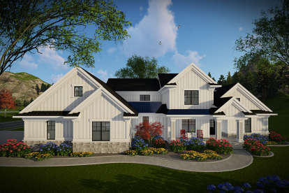 Modern Farmhouse House Plan #1020-00018 Elevation Photo