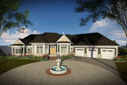 4 Bed, 2 Bath, 4384 Square Foot House Plan - #1020-00021