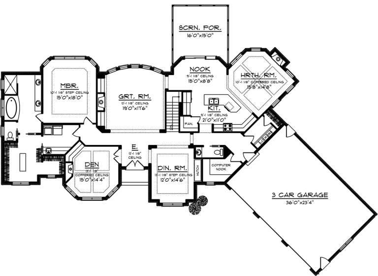House Plan House Plan #19995 Drawing 1