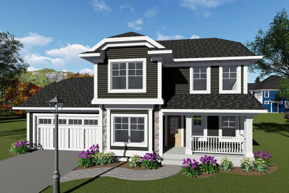 3 Bed, 2 Bath, 1413 Square Foot House Plan - #1020-00022