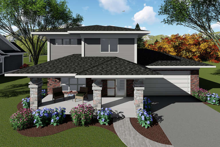 House Plan House Plan #19998 Front Elevation 