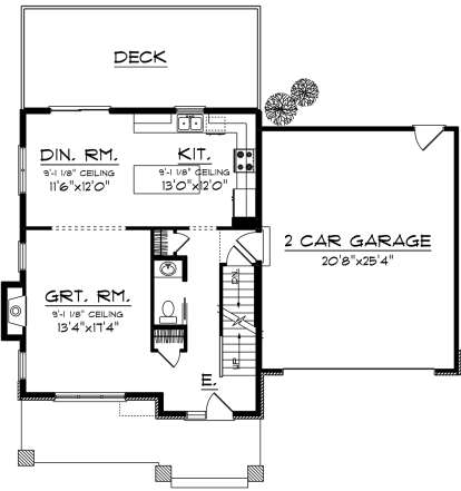 Main Floor for House Plan #1020-00023