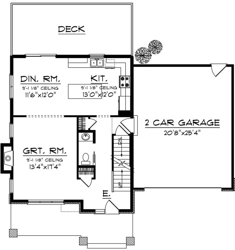 House Plan House Plan #19998 Drawing 1
