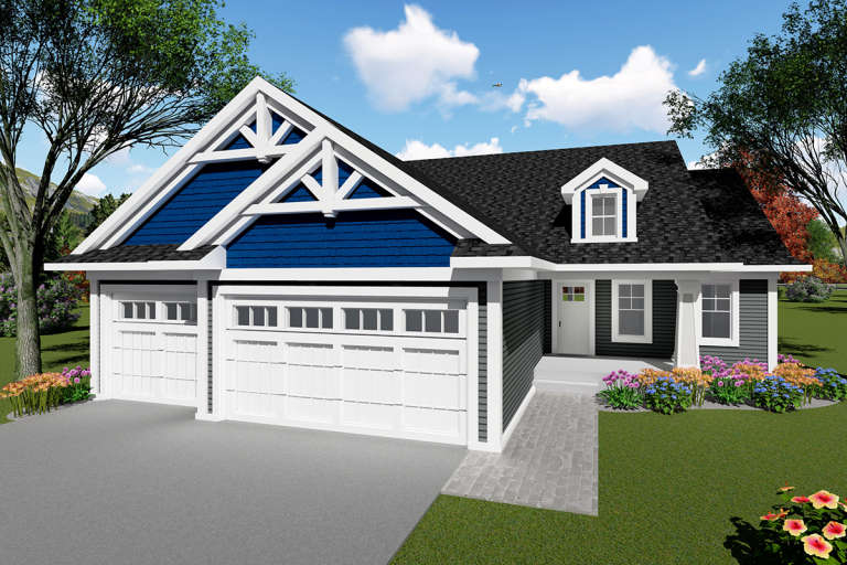 Craftsman House Plan #1020-00024 Elevation Photo