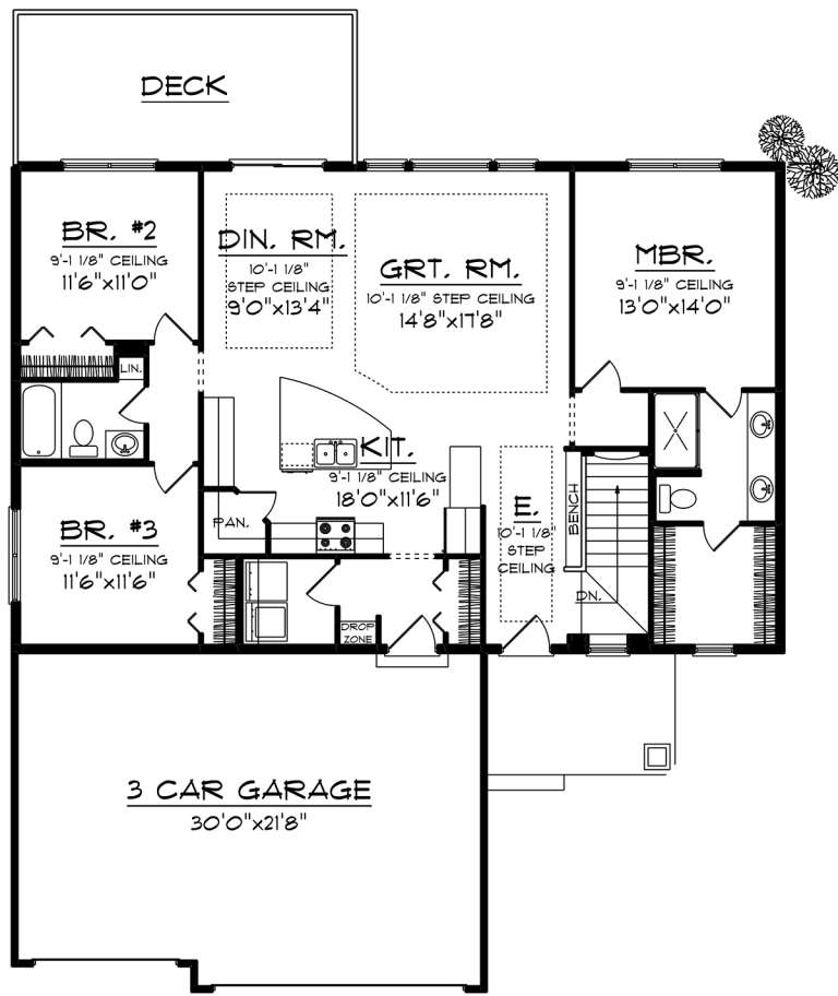 House Plan House Plan #19999 Drawing 1