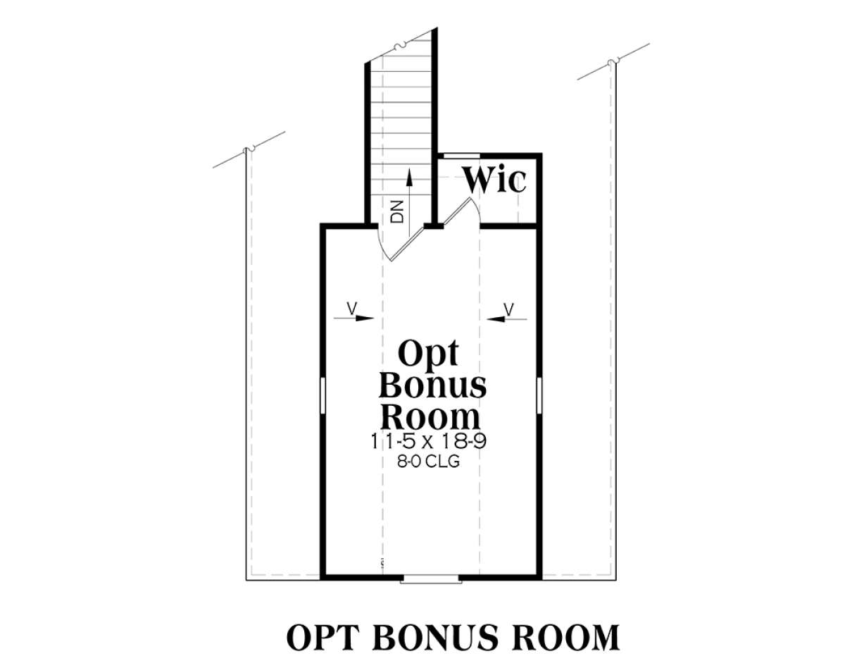 Opt Bonus Room for House Plan #009-00004