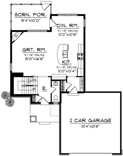 House Plan House Plan #20000 Drawing 1