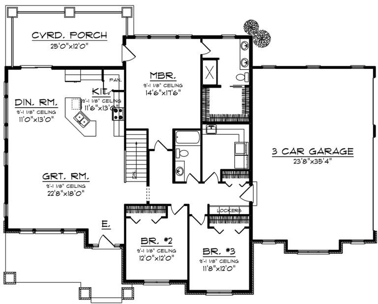 House Plan House Plan #20003 Drawing 1