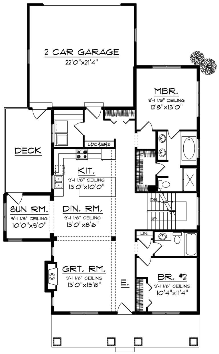 House Plan House Plan #20004 Drawing 1
