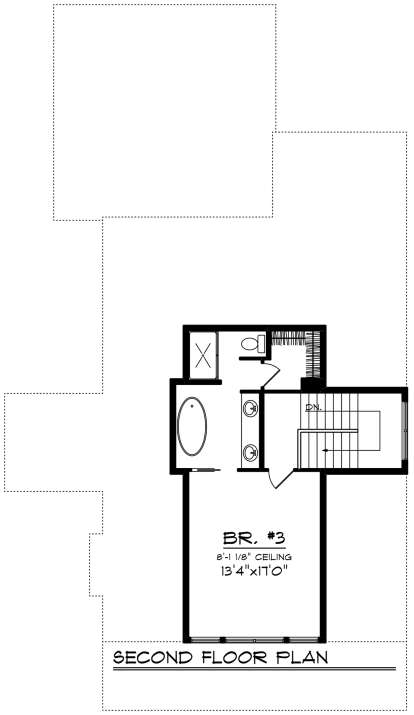 Second Floor for House Plan #1020-00029