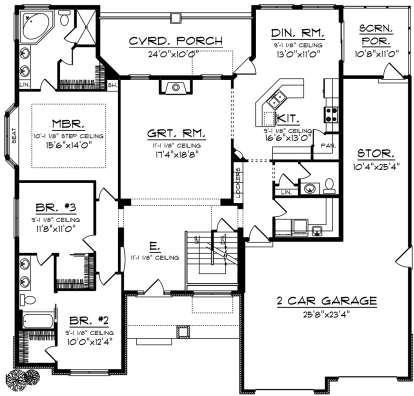 Main Floor for House Plan #1020-00031