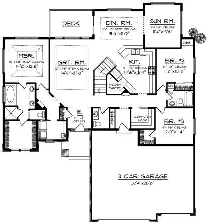 House Plan House Plan #20008 Drawing 1