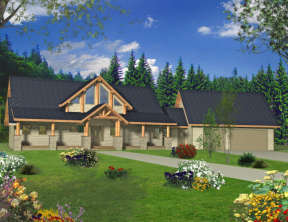 Northwest House Plan #039-00545 Elevation Photo