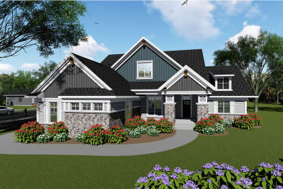 Craftsman House Plan #1020-00035 Elevation Photo