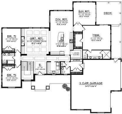 Main Floor for House Plan #1020-00037