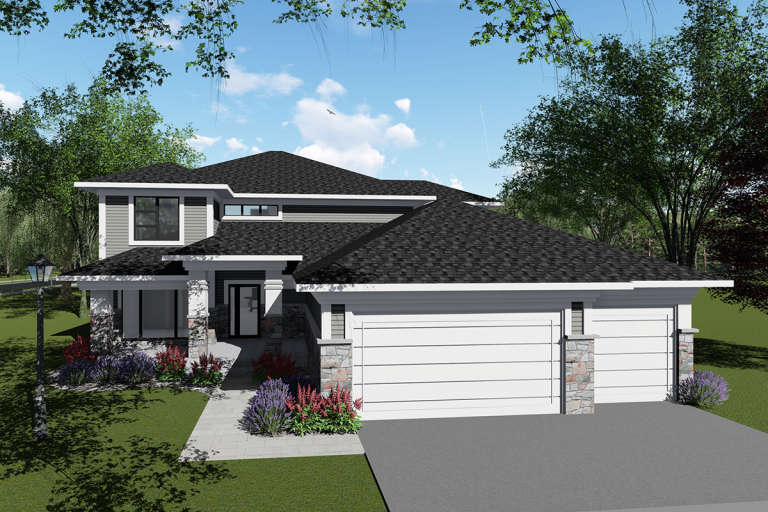 House Plan House Plan #20014 Front Elevation 