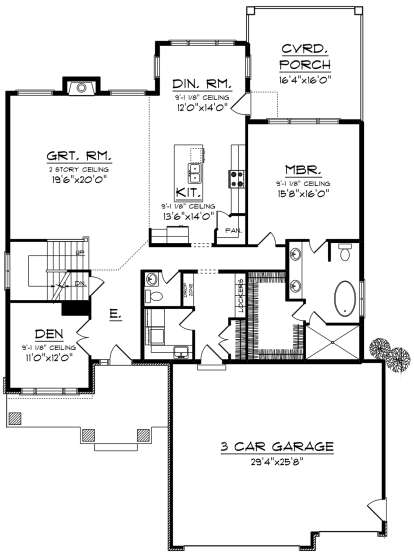Main Floor for House Plan #1020-00039