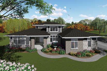 4 Bed, 3 Bath, 3094 Square Foot House Plan - #1020-00040