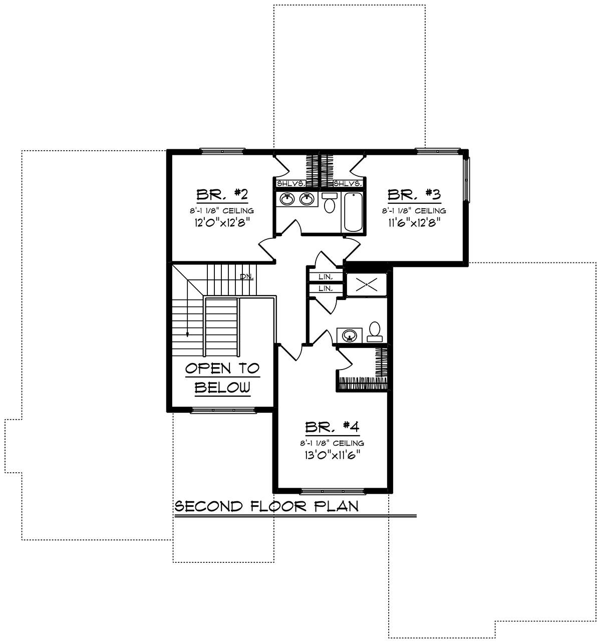 Second Floor for House Plan #1020-00040