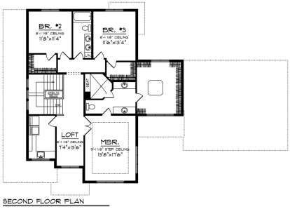 Second Floor for House Plan #1020-00041