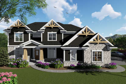 Craftsman House Plan #1020-00042 Elevation Photo