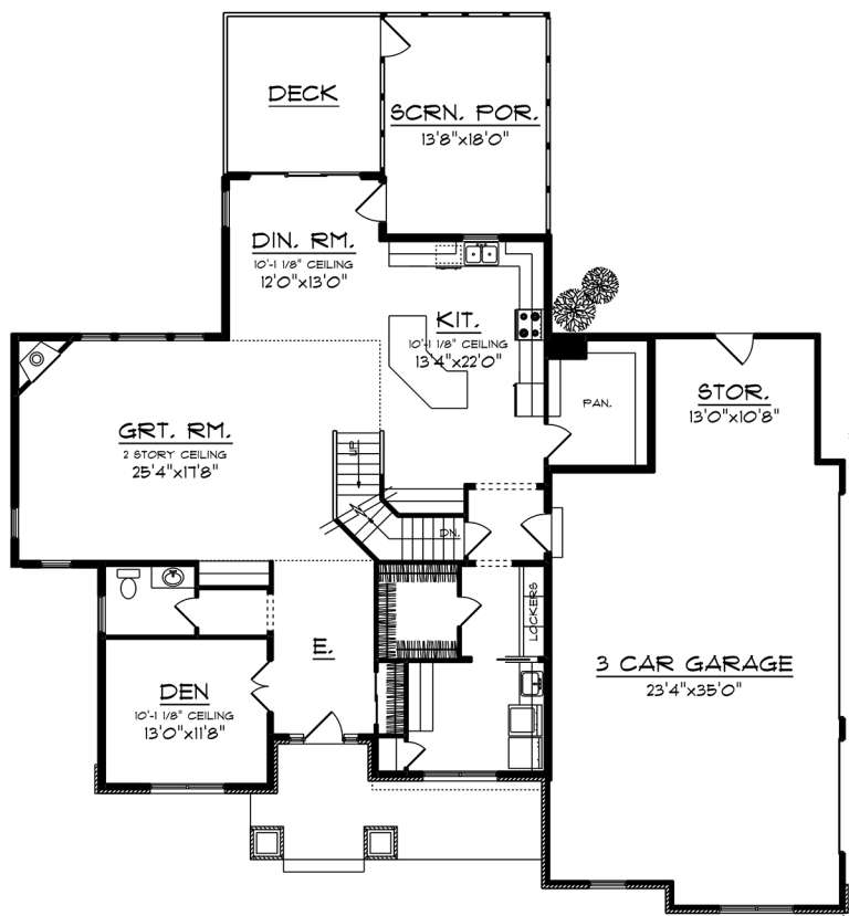 House Plan House Plan #20017 Drawing 1