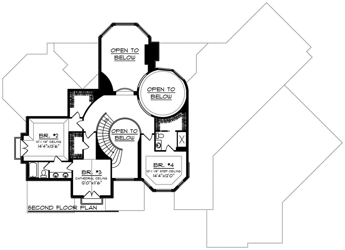 Second Floor for House Plan #1020-00044