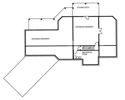 Basement Floor for House Plan #039-00546
