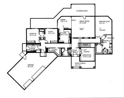Main Floor for House Plan #039-00546