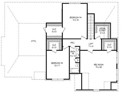 Second floor for House Plan #940-00112