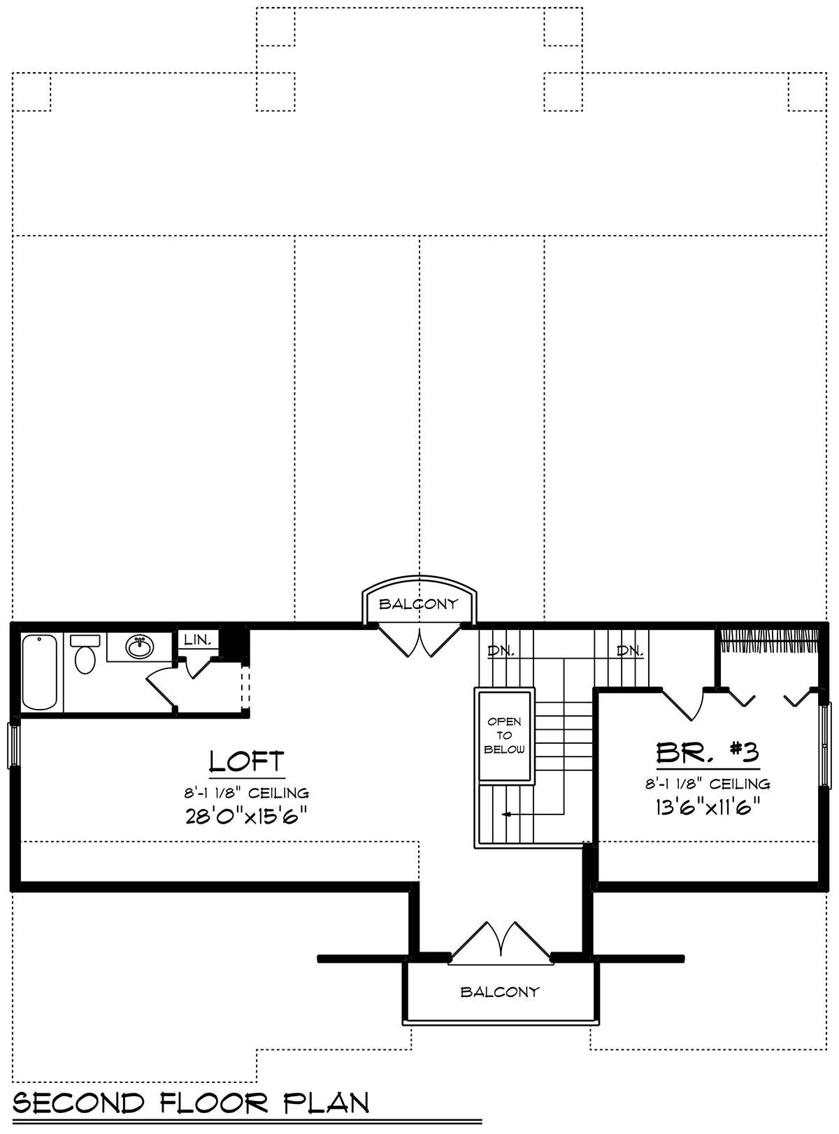 Second Floor for House Plan #1020-00045