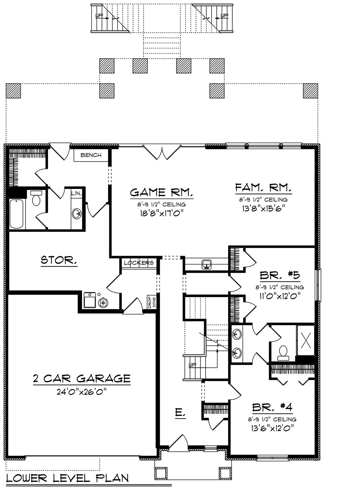 Basement for House Plan #1020-00045