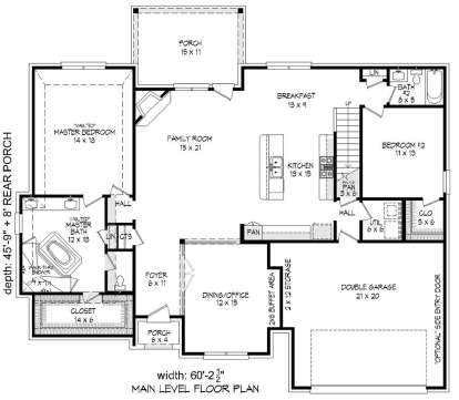 First Floor for House Plan #940-00113