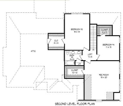 Second Floor for House Plan #940-00113