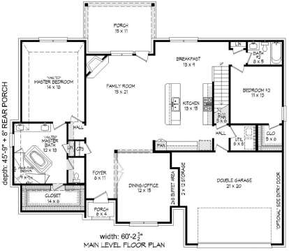 First Floor for House Plan #940-00114