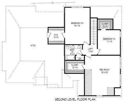 Second Floor for House Plan #940-00114