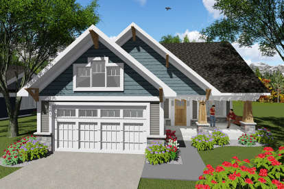 Craftsman House Plan #1020-00046 Elevation Photo