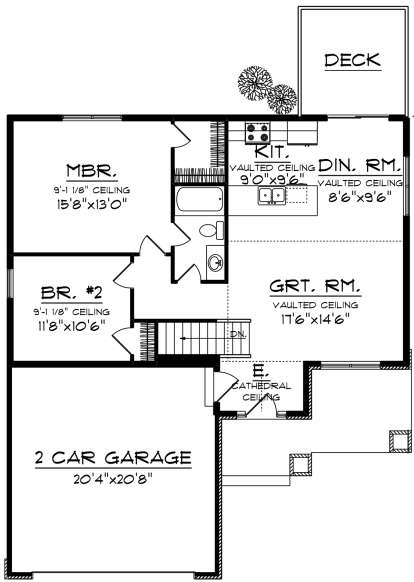 House Plan House Plan #20024 Drawing 1