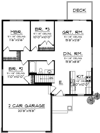 Main Floor for House Plan #1020-00048