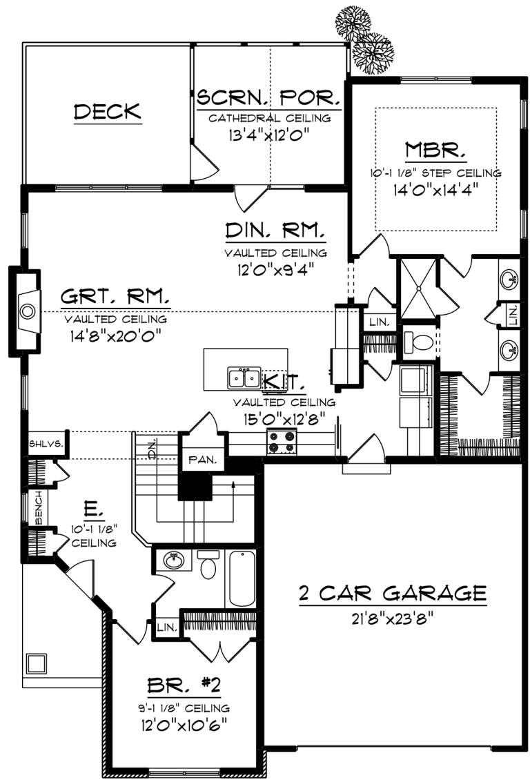 House Plan House Plan #20031 Drawing 1