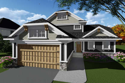 Craftsman House Plan #1020-00055 Elevation Photo
