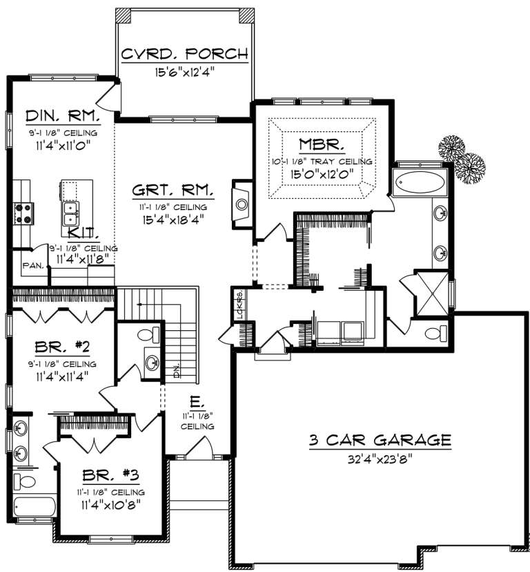 House Plan House Plan #20034 Drawing 1