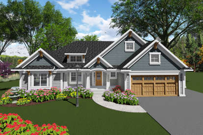 2 Bed, 2 Bath, 1986 Square Foot House Plan - #1020-00061