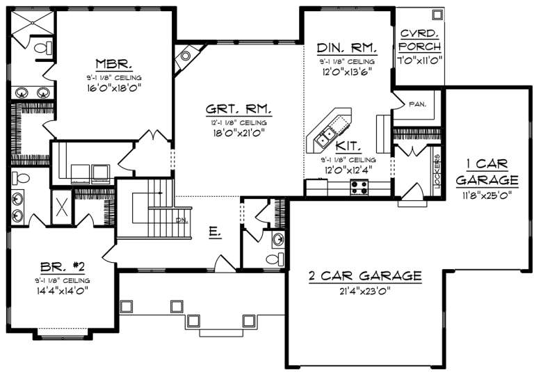 House Plan House Plan #20039 Drawing 1