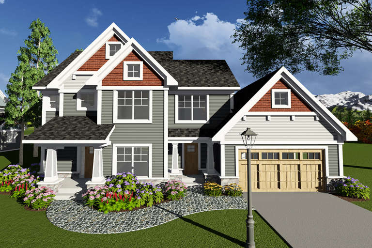 House Plan House Plan #20040 Front Elevation 