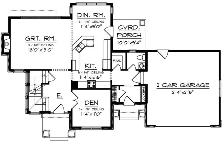 House Plan House Plan #20040 Drawing 1